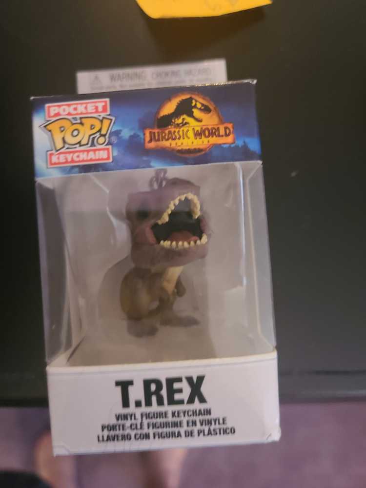 Jurassic World Dominion T. Rex Keychain   action figure collectible [Barcode 889698553001] - Main Image 2