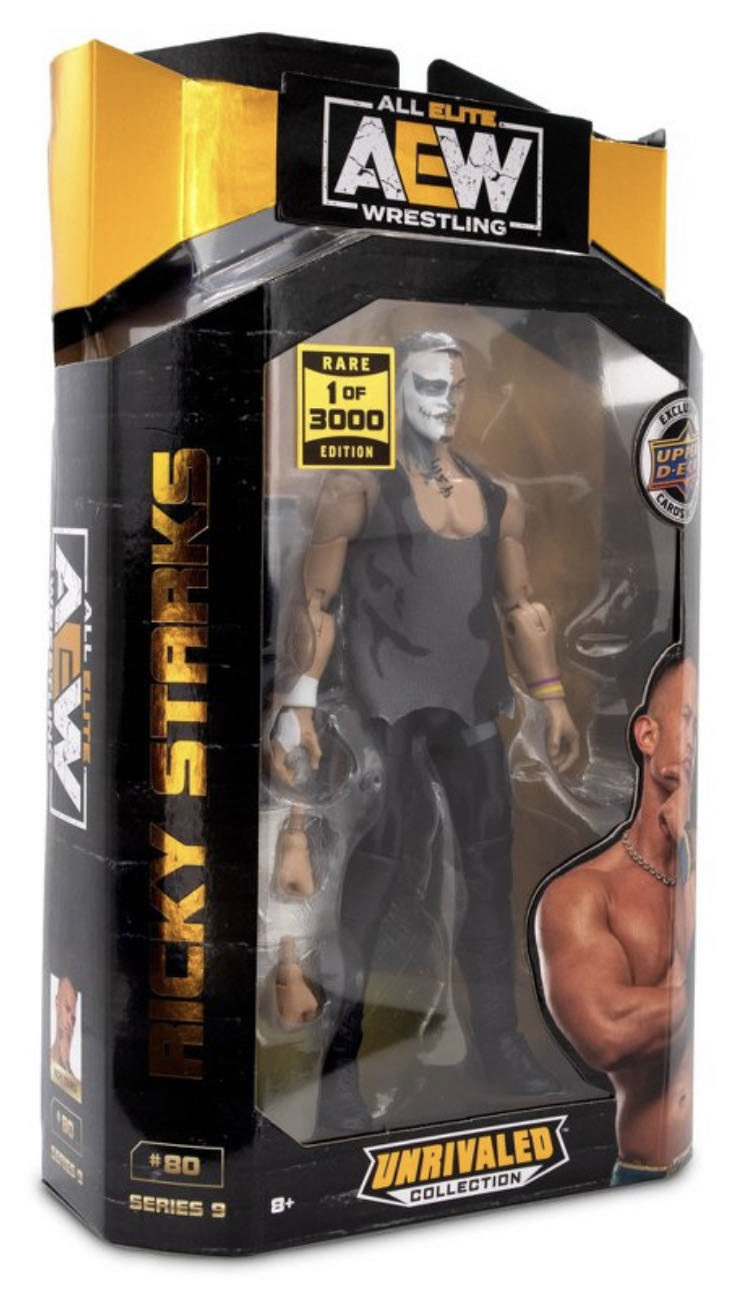 Ricky Starks Aew Series 9 1 Of 3000 ( Chase ) - Jazwares (AEW Unrivaled Collection) action figure collectible [Barcode 191726430933] - Main Image 2