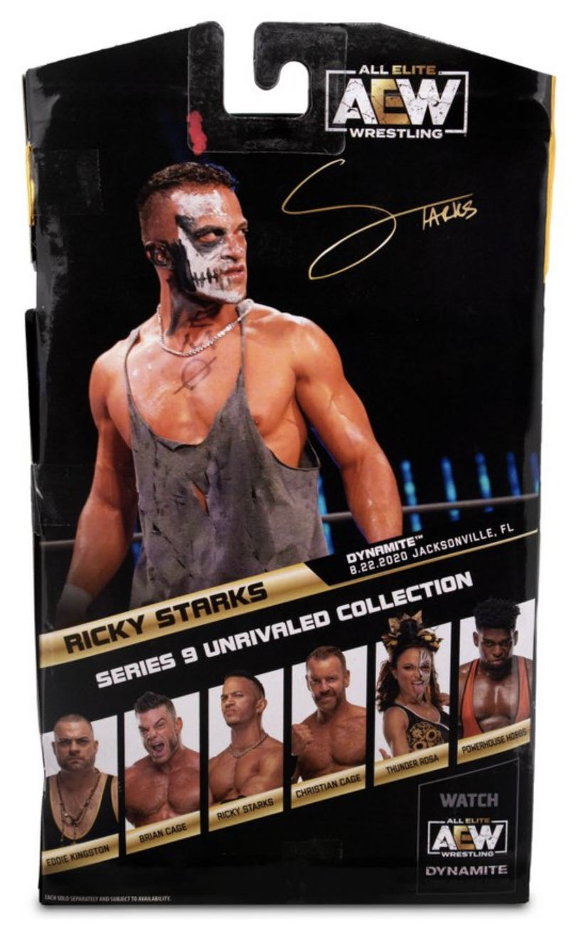 Ricky Starks Aew Series 9 1 Of 3000 ( Chase ) - Jazwares (AEW Unrivaled Collection) action figure collectible [Barcode 191726430933] - Main Image 3