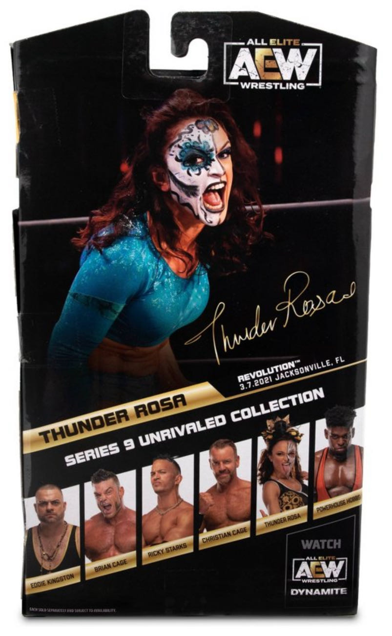Thunder Rosa - Jazwares (AEW Unrivaled Collection) action figure collectible [Barcode 191726430926] - Main Image 3