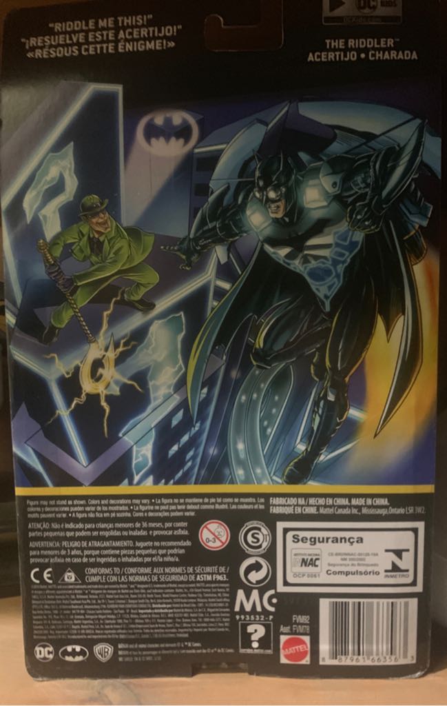 The Riddler Figure - Mattel (Action Figure) action figure collectible [Barcode 887961663563] - Main Image 2
