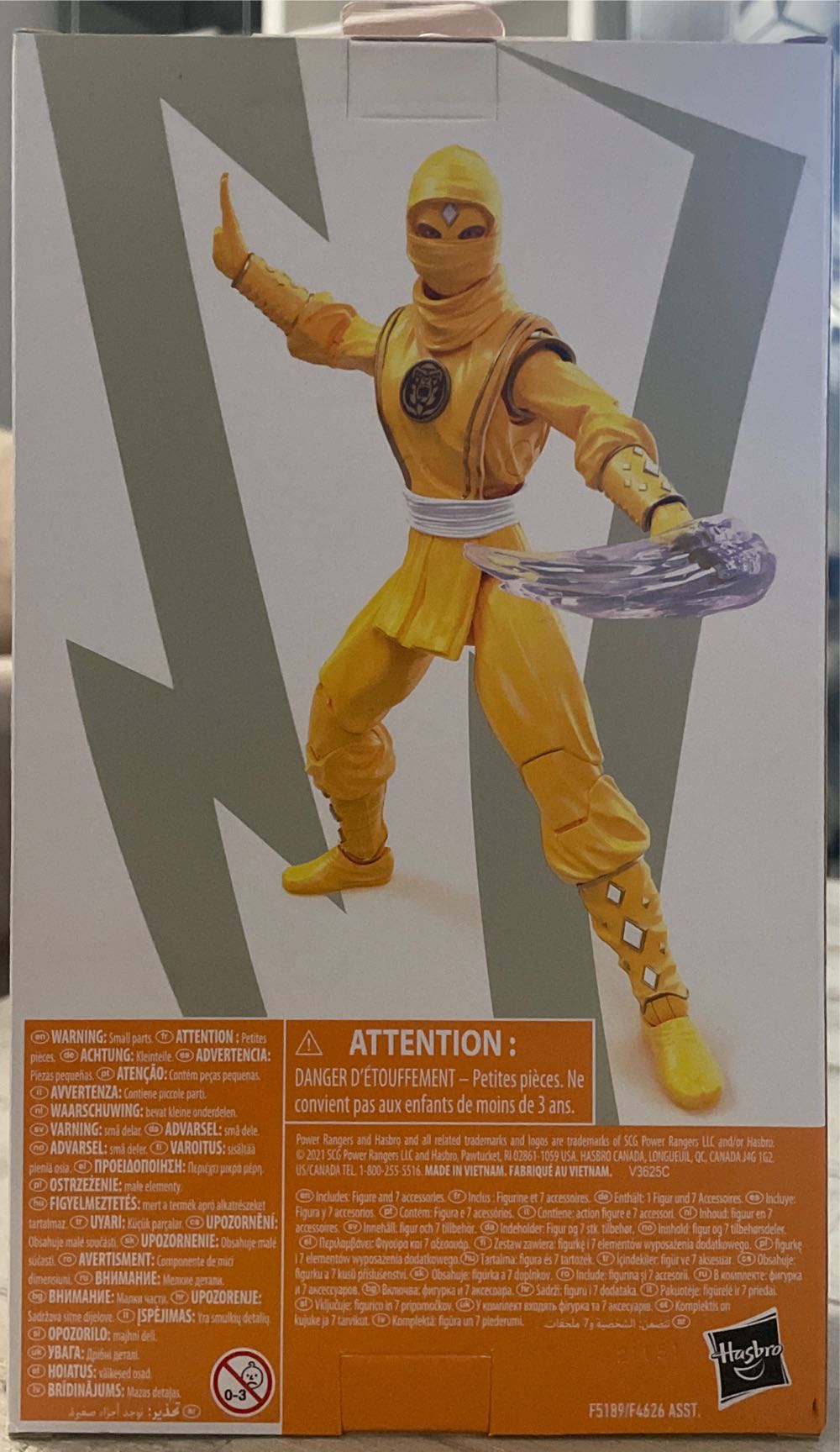 Mighty Morphin Ninja Yellow Ranger - Hasbro (Mighty Morphin’ Power Rangers) action figure collectible [Barcode 5010994126803] - Main Image 2