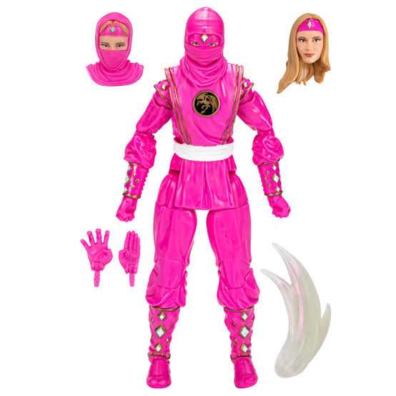 Mighty Morphin Ninja Pink Ranger (Kat) - Hasbro (Power Rangers Lightning Collection) action figure collectible [Barcode 5010994126827] - Main Image 4