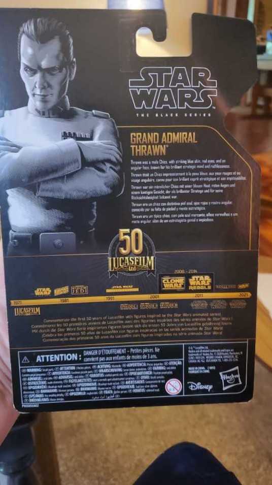 Star Wars- Grand Admiral Thrawn Archives - Hasbro (Lucasfilm 50th Anniversary) action figure collectible - Main Image 2