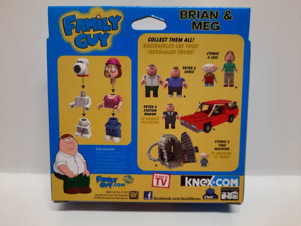 Brian & Meg  (K’Nex: Family Guy) action figure collectible [Barcode 744476440419] - Main Image 2