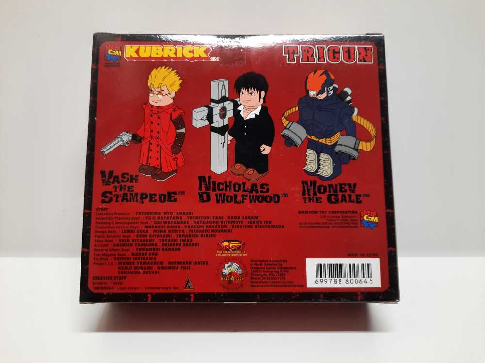 Trigun Mini Set  (Kubrick) action figure collectible [Barcode 699788800645] - Main Image 2