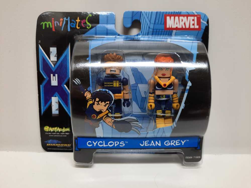 Cyclops & Jean Grey  (MiniMates) action figure collectible [Barcode 699788718117] - Main Image 1