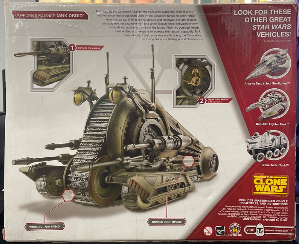 Corporate Alliance Tank Droid - Hasbro action figure collectible [Barcode 653569575832] - Main Image 2