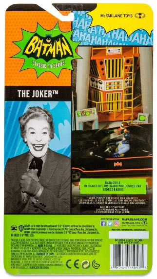 The Joker (Black & White TV Variant) - McFarlane Toys (DC Retro) (Batman Classic TV Series) action figure collectible [Barcode 787926150575] - Main Image 2