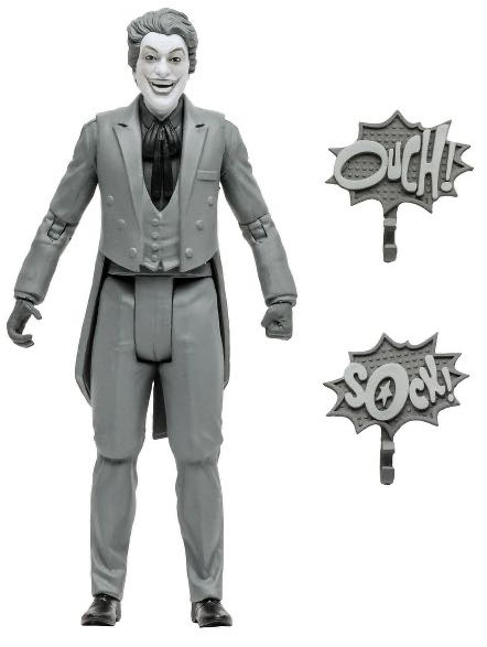 The Joker (Black & White TV Variant) - McFarlane Toys (DC Retro) (Batman Classic TV Series) action figure collectible [Barcode 787926150575] - Main Image 3