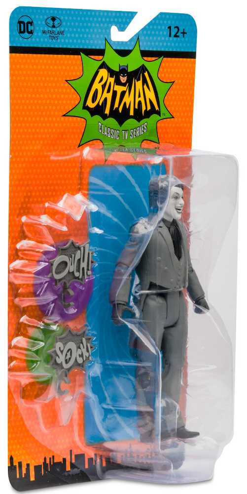 The Joker (Black & White TV Variant) - McFarlane Toys (DC Retro) (Batman Classic TV Series) action figure collectible [Barcode 787926150575] - Main Image 4