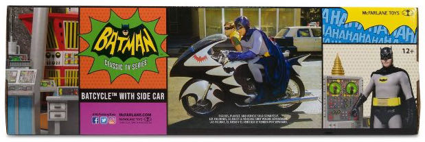 Batcycle W/sidecar - McFarlane Toys (Batman ‘66) (Batman Classic Tv Series) action figure collectible [Barcode 787926157093] - Main Image 2