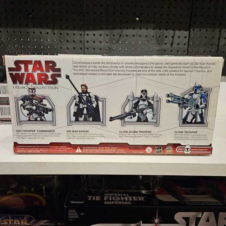 Star Wars Battle Packs Clone Trooper Squad - Hasbro (2008-2010 The Legacy Collection) action figure collectible [Barcode 653569439301] - Main Image 2