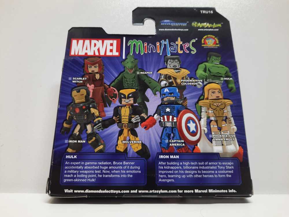 Hulk & Iron Man (Black Suit)  (MiniMates) action figure collectible [Barcode 699788726495] - Main Image 2