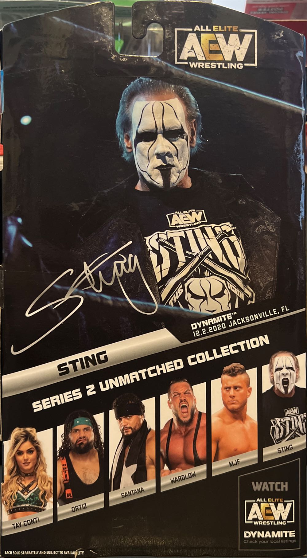AEW Luminaries Collection Sting With Jacket - Jazwares (AEW Unmatched Collection Series 2) action figure collectible [Barcode 191726415275] - Main Image 2