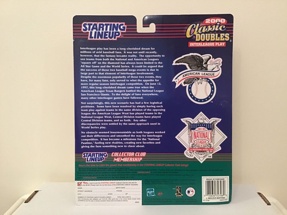 John Smoltz / Pedro Martinez - Kenner (Classic Doubles) action figure collectible - Main Image 2