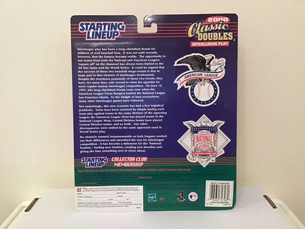 John Smoltz / Pedro Martinez - Kenner (Classic Doubles) action figure collectible - Main Image 2