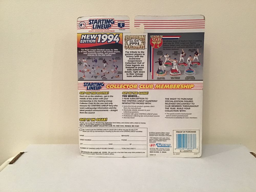 Mark Langston - Kenner action figure collectible - Main Image 2