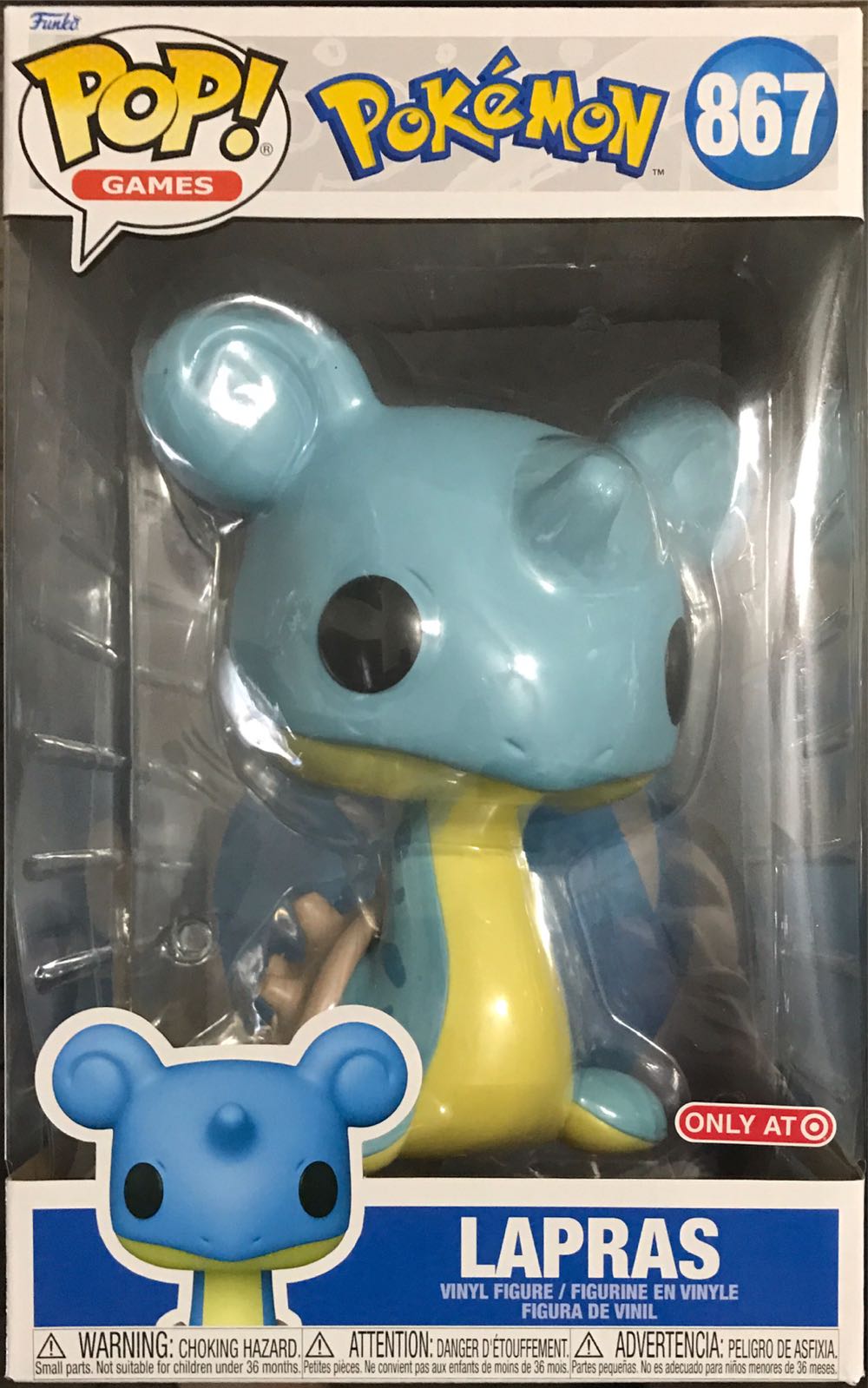 Pokemon: Jumbo Lapras Target Exclusive #867  action figure collectible [Barcode 889698627122] - Main Image 2