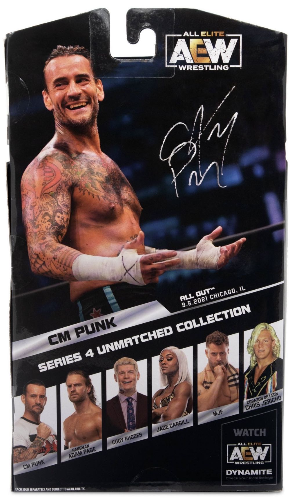 CM Punk - Jazwares LLC (AEW Unrivaled) action figure collectible [Barcode 191726431275] - Main Image 4