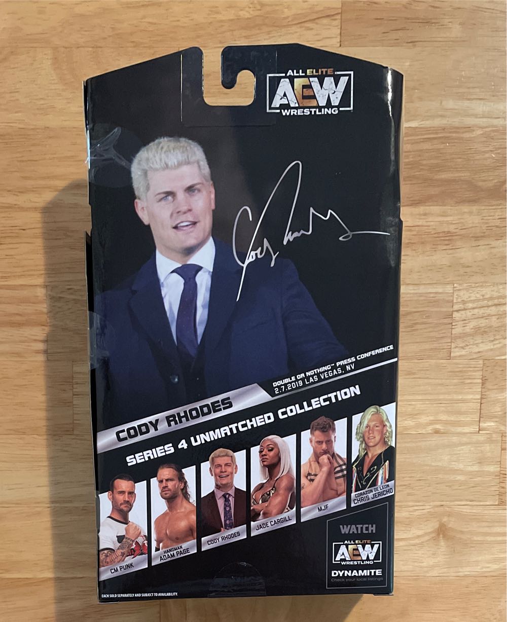 Cody Rhodes Series 4 #27 - Jazwares LLC (AEW Unmatched) action figure collectible [Barcode 191726431299] - Main Image 2