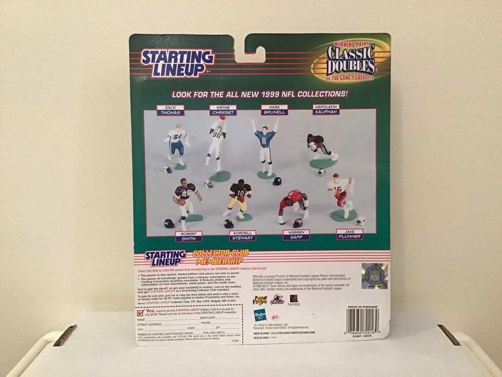 John Elway / Terrell Davis - Kenner (Classic Doubles) action figure collectible - Main Image 2