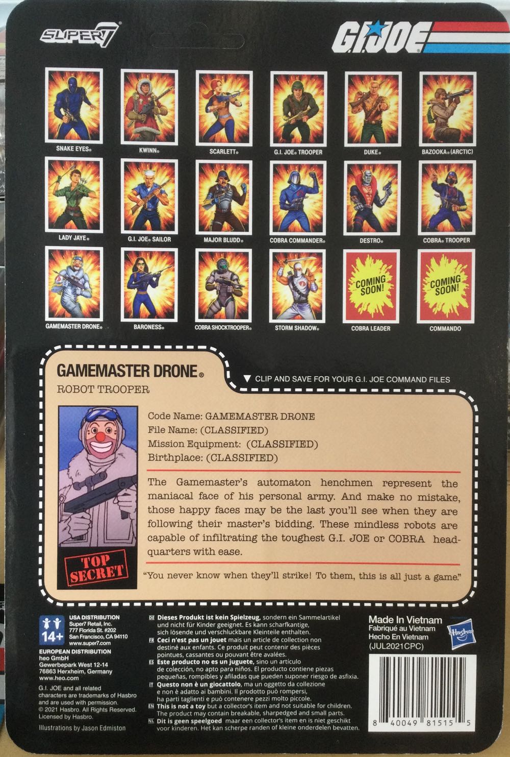 G.I. Joe (Super7) - Gamemaster Drone - Hasbro (G.I. Joe (Super7)) action figure collectible - Main Image 2