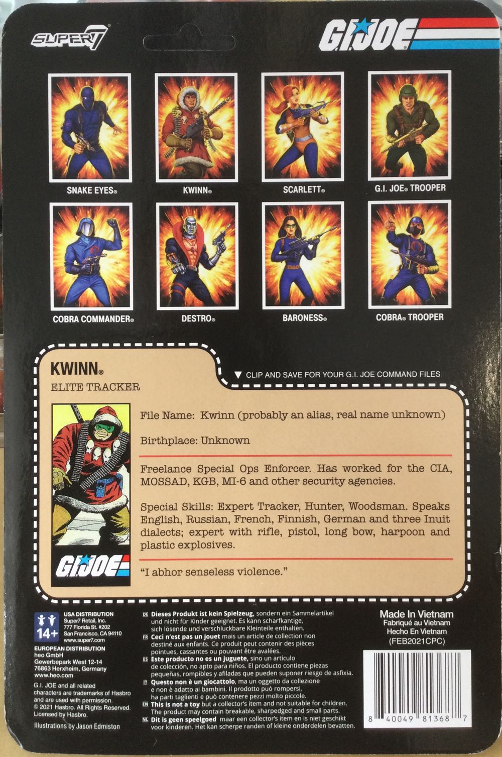 G.I. Joe (Super7) - Kwinn - Hasbro (G.I. Joe (Super7)) action figure collectible - Main Image 2