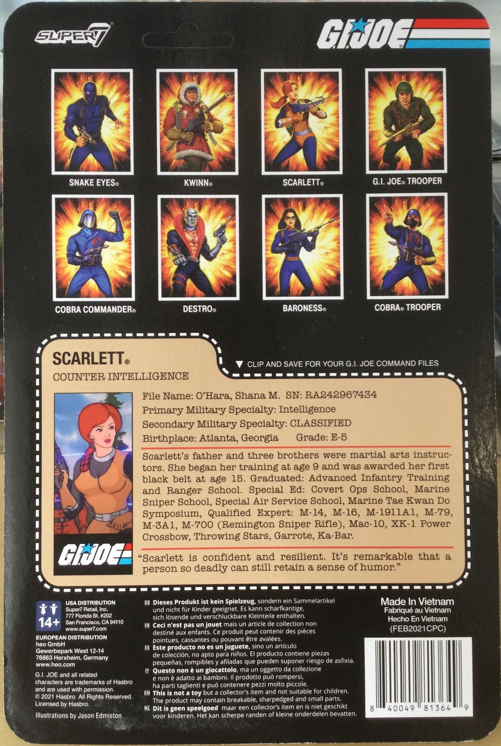 G.I. Joe (Super7) - Scarlett - Hasbro (G.I. Joe (Super7)) action figure collectible - Main Image 2