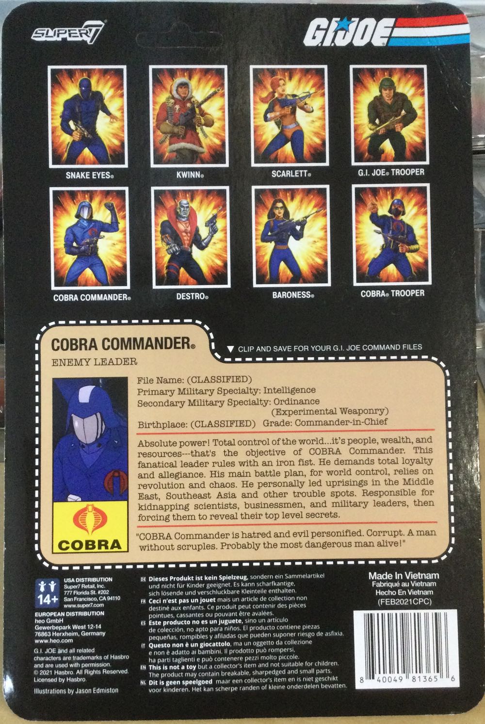 G.I. Joe (Super7) - Cobra Commander - Hasbro (G.I. Joe (Super7)) action figure collectible - Main Image 2