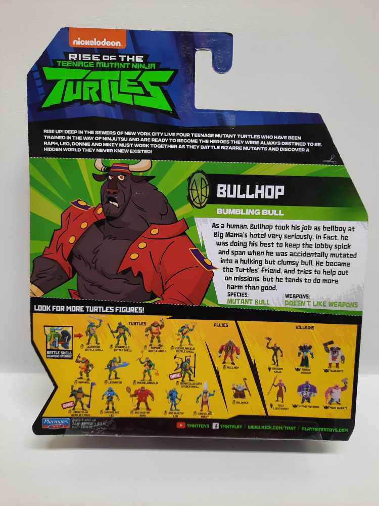 Bullhop  (TMNT: Rise of the: 3”) action figure collectible [Barcode 043377808107] - Main Image 2