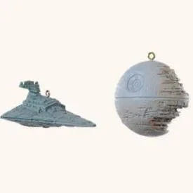 The Death Star and Star Destroyer - Star Wars: Return of the Jedi - Hallmark Keepsake Ornaments (Return Of The Jedi) action figure collectible [Barcode 795902042752] - Main Image 2