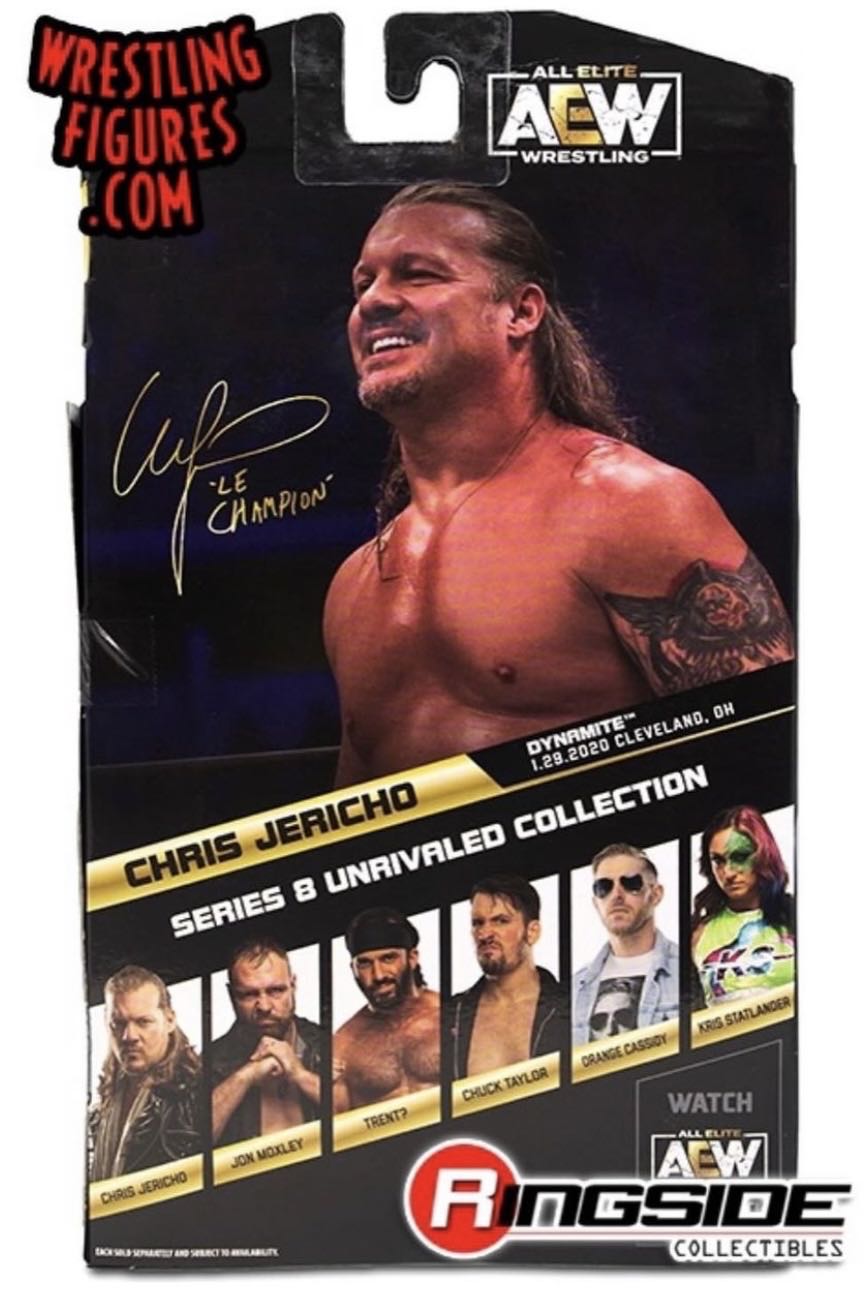 Chris Jericho (Rare Edition) - Jazwares (AEW Unrivaled Collection) action figure collectible [Barcode 191726393757] - Main Image 3