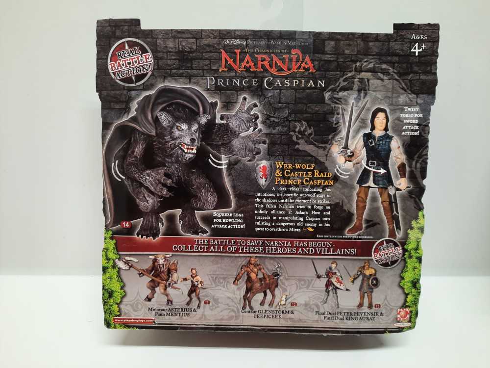 Wer-Wolf & Prince Caspian (Castle Raid) - Play Along Toys (Narnia) (Narnia: Prince Caspian: 3”) action figure collectible [Barcode 687203900445] - Main Image 2