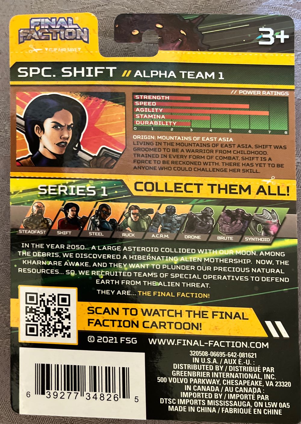 Specialist Shift - Greenbriar International, Inc. (Dollar Tree) (Final Faction) action figure collectible [Barcode 639277348265] - Main Image 2
