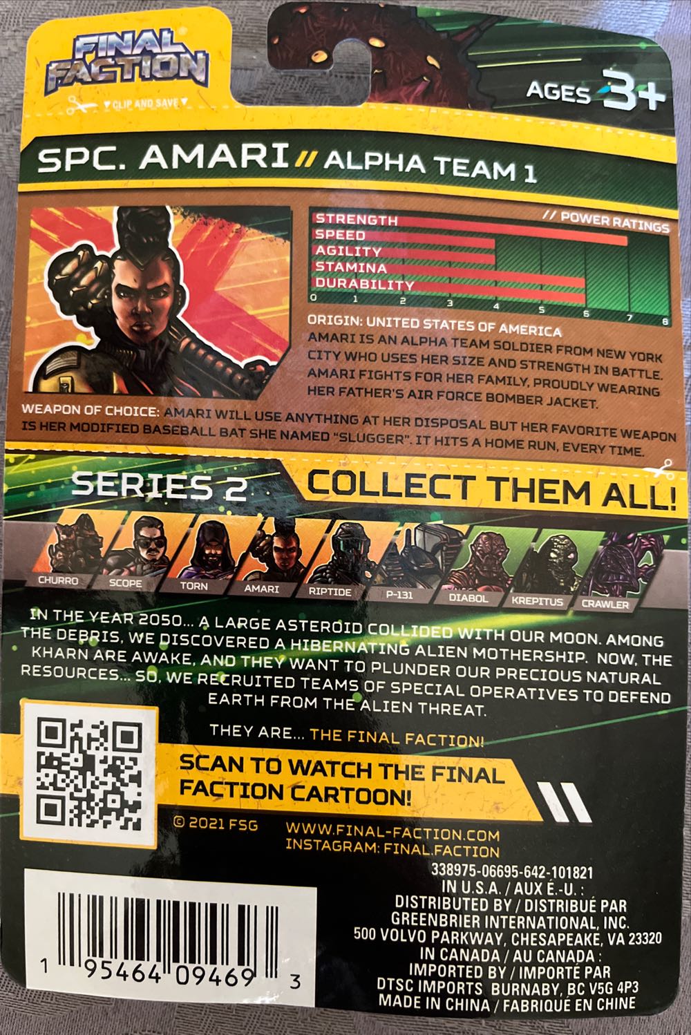 Combat Specialist Amari  (Final Faction) action figure collectible - Main Image 2