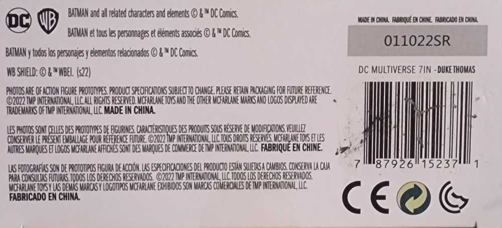 Batman Duke Thomas - Fantasy (Knight) action figure collectible [Barcode 787926152371] - Main Image 4