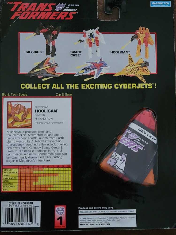 Transformers G2 Hooligan Skyscorchers - Hasbro (Transformers G2) action figure collectible [Barcode 038976801420] - Main Image 2