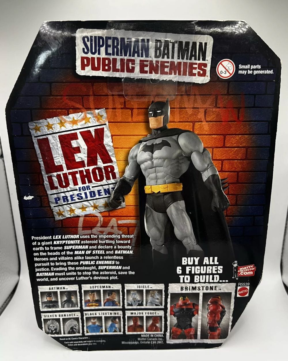 Superman Batman Public Enemies Batman Blue Cape - Mattel action figure collectible [Barcode 027084830897] - Main Image 2