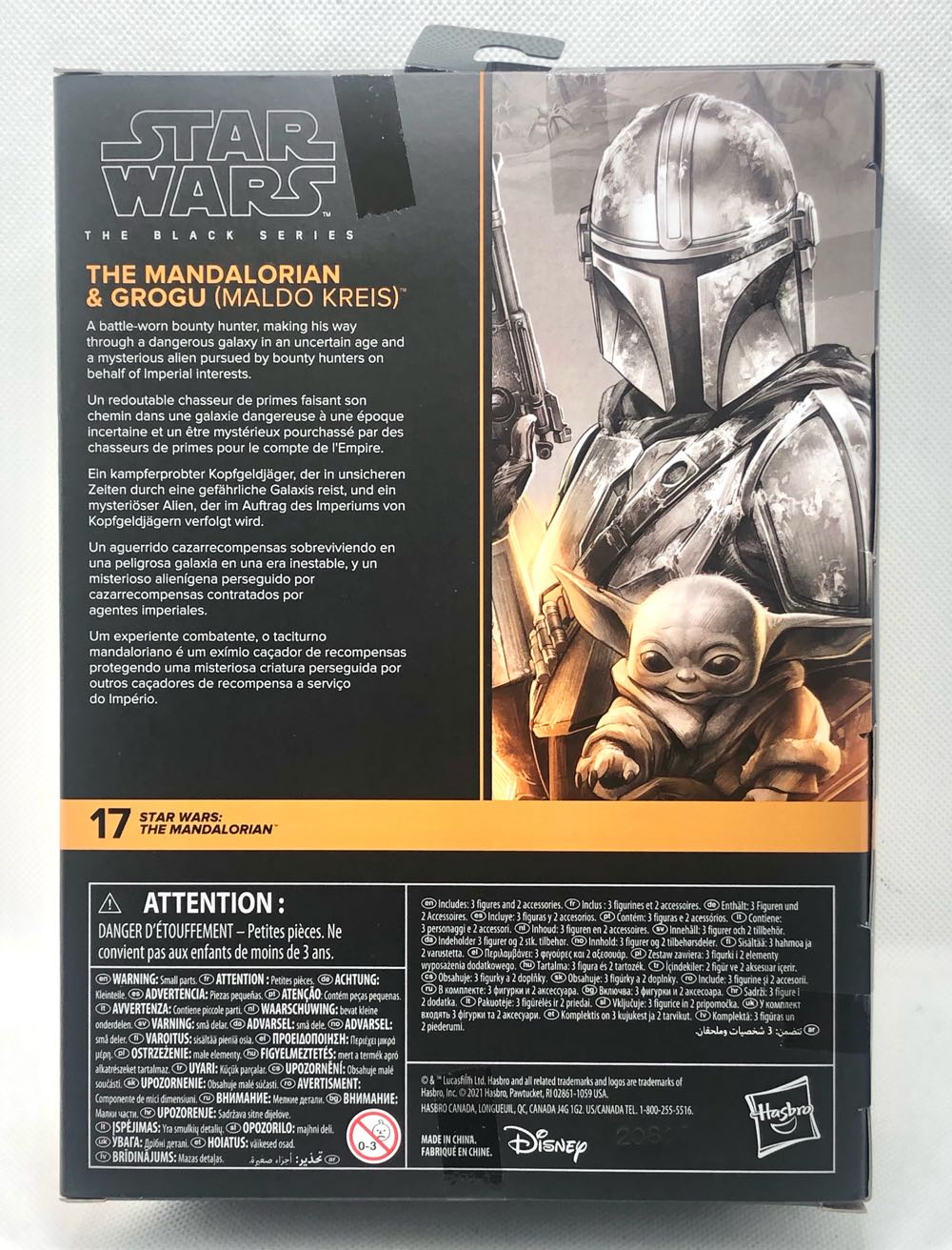 The Mandalorian & Grogu (Maldo Kreis) - Hasbro (Star Wars Black 6”) (Star Wars) action figure collectible - Main Image 2