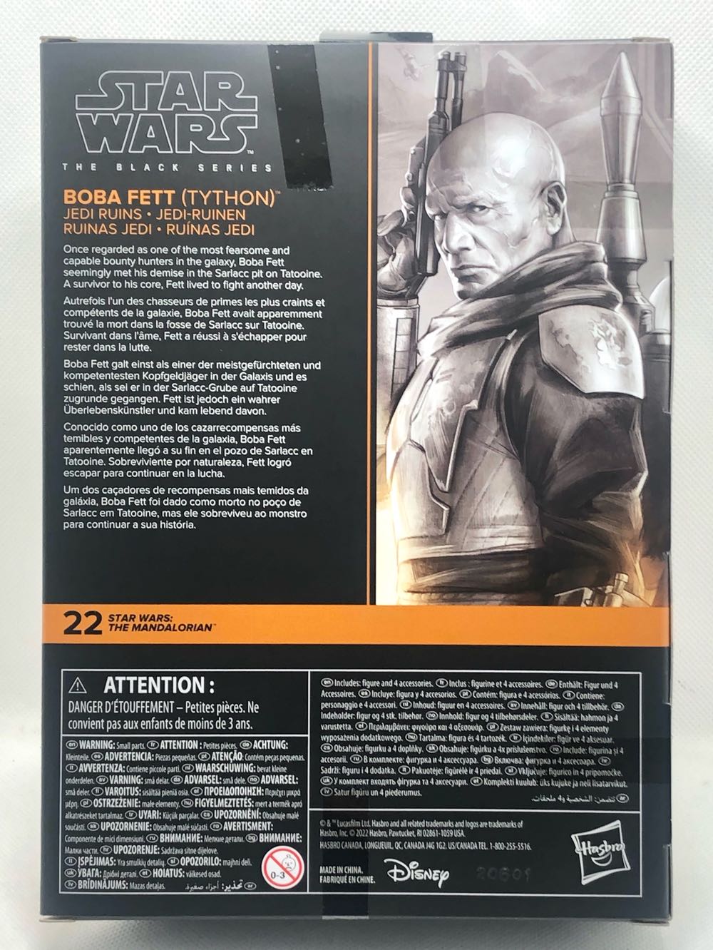 Boba Fett (Tython) - Hasbro (Star Wars Black 6”) (Star Wars) action figure collectible - Main Image 2