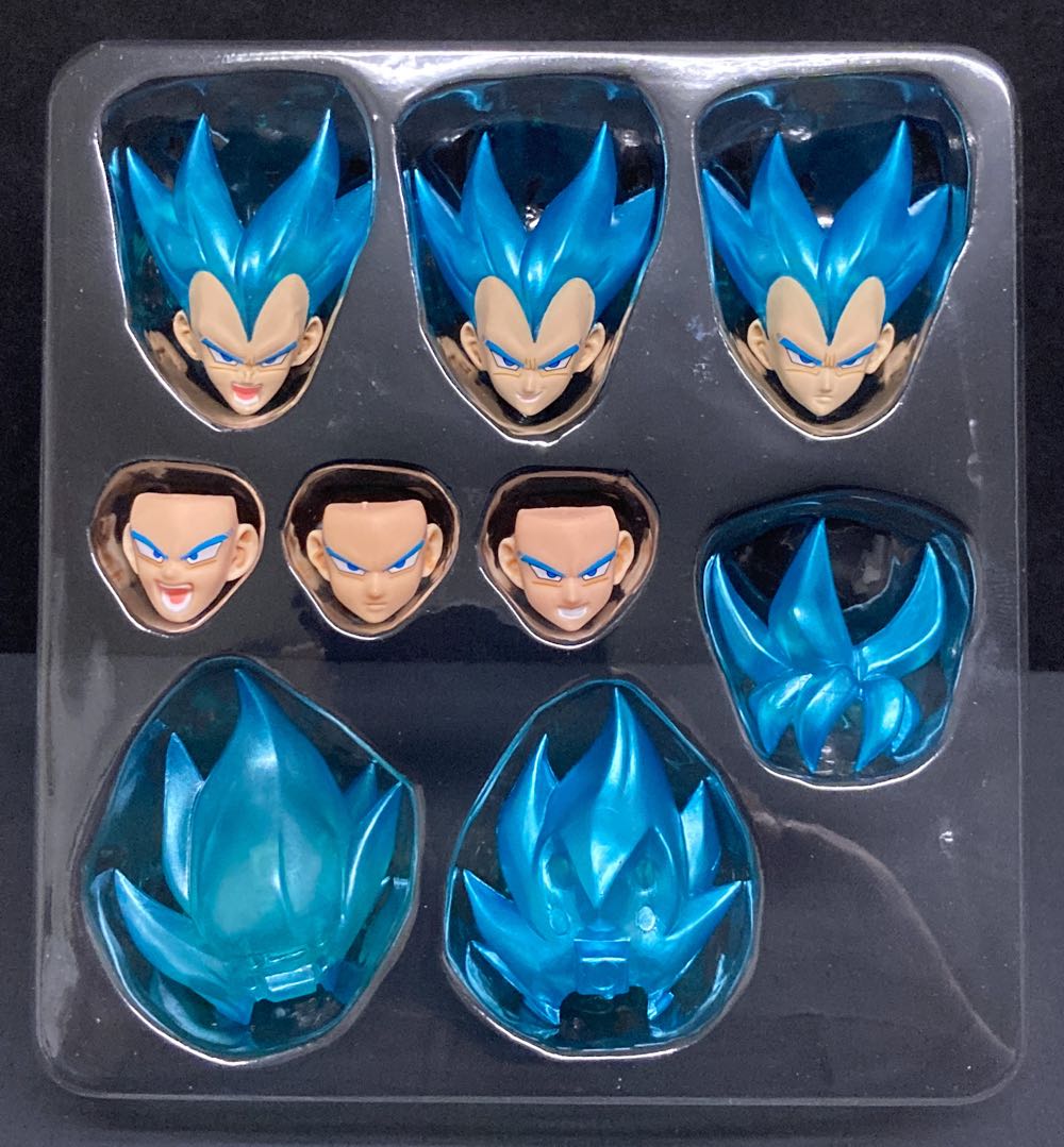 SSB Goku & SSB Vegeta Headsculpt Set - Demoniacal Fit (Dragon Ball Super) action figure collectible - Main Image 2
