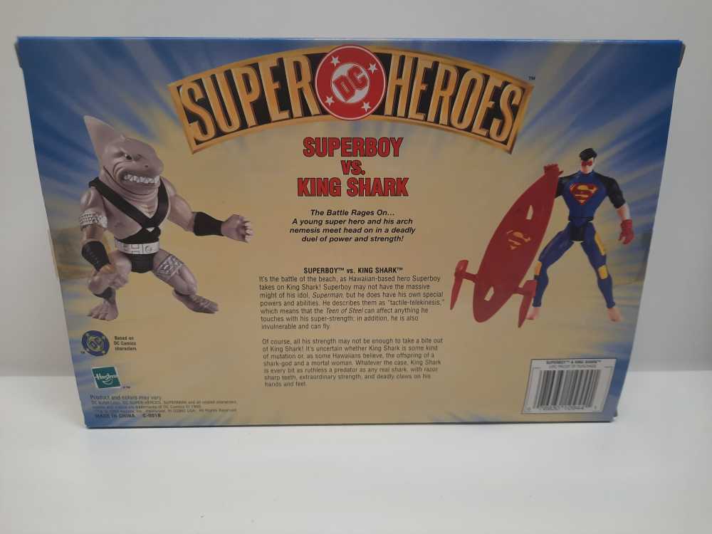 Superboy Vs. King Shark  (DC: Super Heroes: 6”) action figure collectible [Barcode 076930109441] - Main Image 2