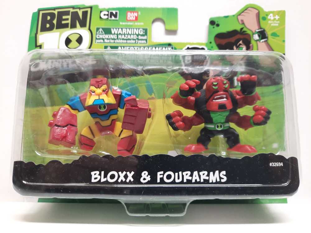 Bloxx & Fourarms  (Ben 10: Omniverse: 2-Pack: 2”) action figure collectible [Barcode 045557326944] - Main Image 1
