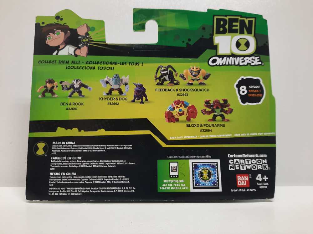 Bloxx & Fourarms  (Ben 10: Omniverse: 2-Pack: 2”) action figure collectible [Barcode 045557326944] - Main Image 2