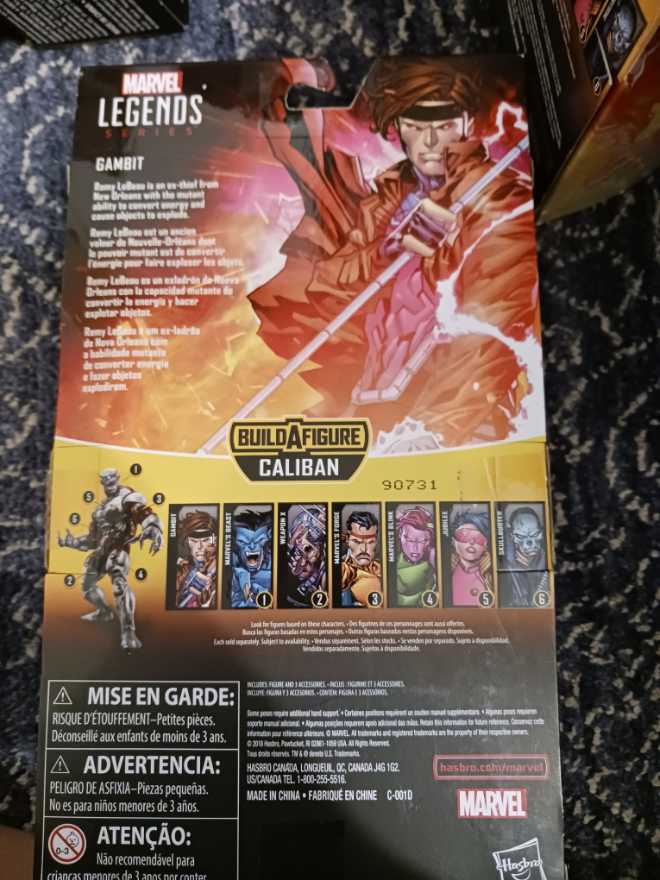 Gambit - Hasbro (Marvel (X-men) (Legends)) action figure collectible [Barcode 630509808540] - Main Image 2