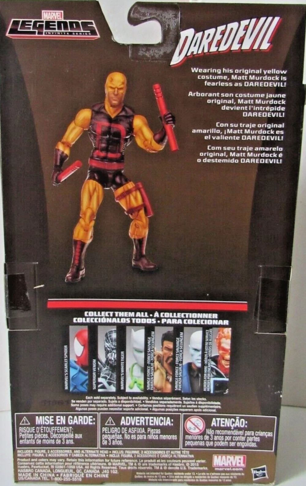 Daredevil - Yellow & Red Costume - Hasbro (Marvel Legends) action figure collectible [Barcode 630509374632] - Main Image 4