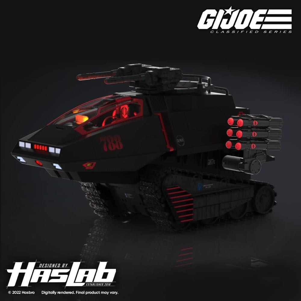 788 | Two Removable Side-Mounted Missile Racks - Cobra H.I.S.S Unlock #1 - Hasbro (G.I. Joe) action figure collectible - Main Image 2