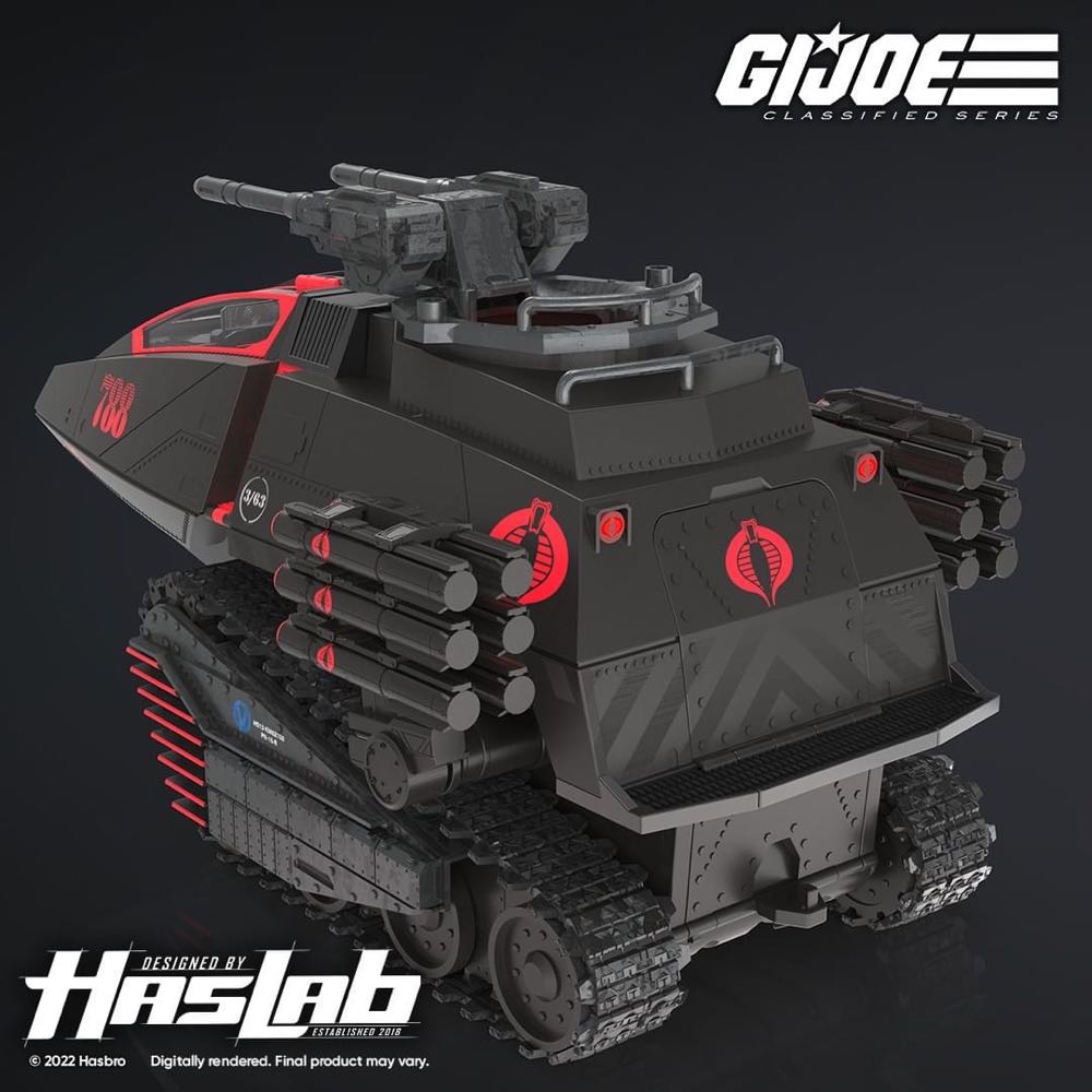 788 | Two Removable Side-Mounted Missile Racks - Cobra H.I.S.S Unlock #1 - Hasbro (G.I. Joe) action figure collectible - Main Image 3