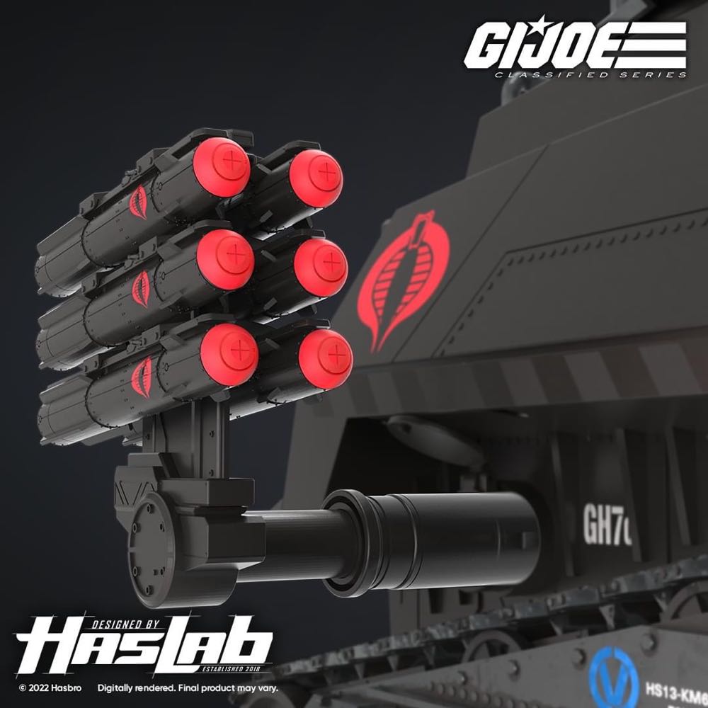 788 | Two Removable Side-Mounted Missile Racks - Cobra H.I.S.S Unlock #1 - Hasbro (G.I. Joe) action figure collectible - Main Image 4
